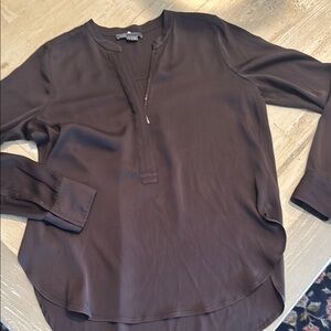 Vince Beautiful Brown Women's silk blouse